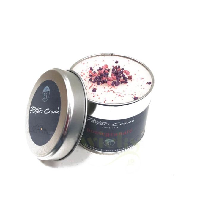 Potters Crouch - Candle Tin - Pomegranate-2